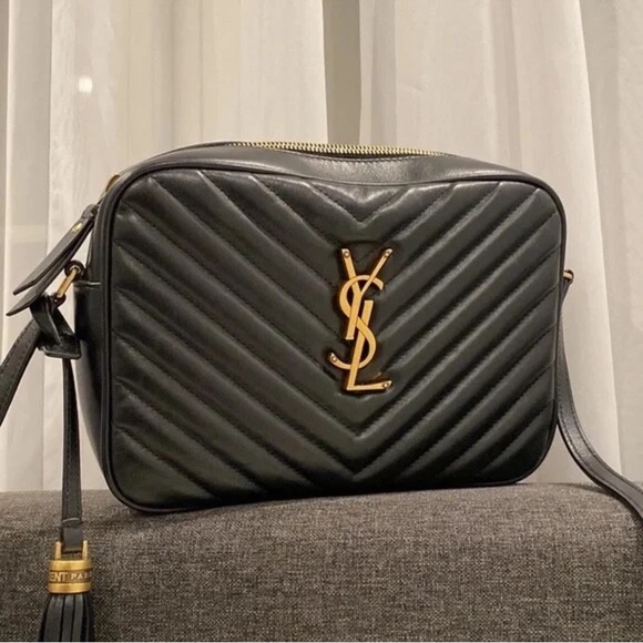 YSL Black Quilted Crossbody Bag - Picture 1 of 4